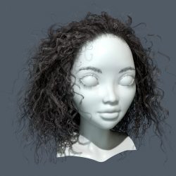 Realtime Curly Hair in Marmoset Toolbag 3